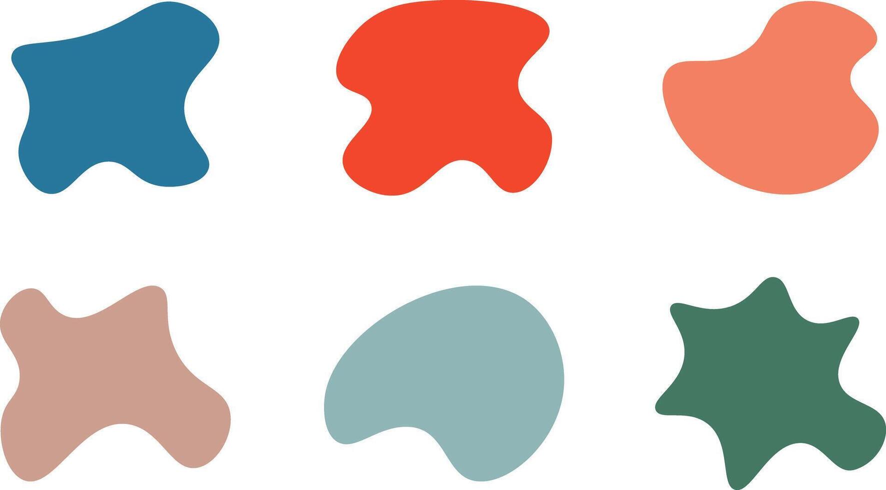 Organic amoeba blob shape vector