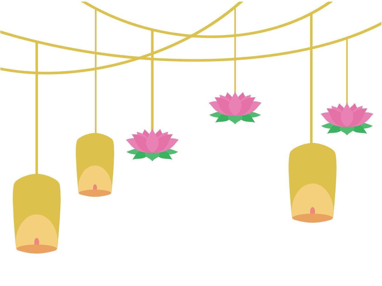 Vesak Day Decoration Hanging vector