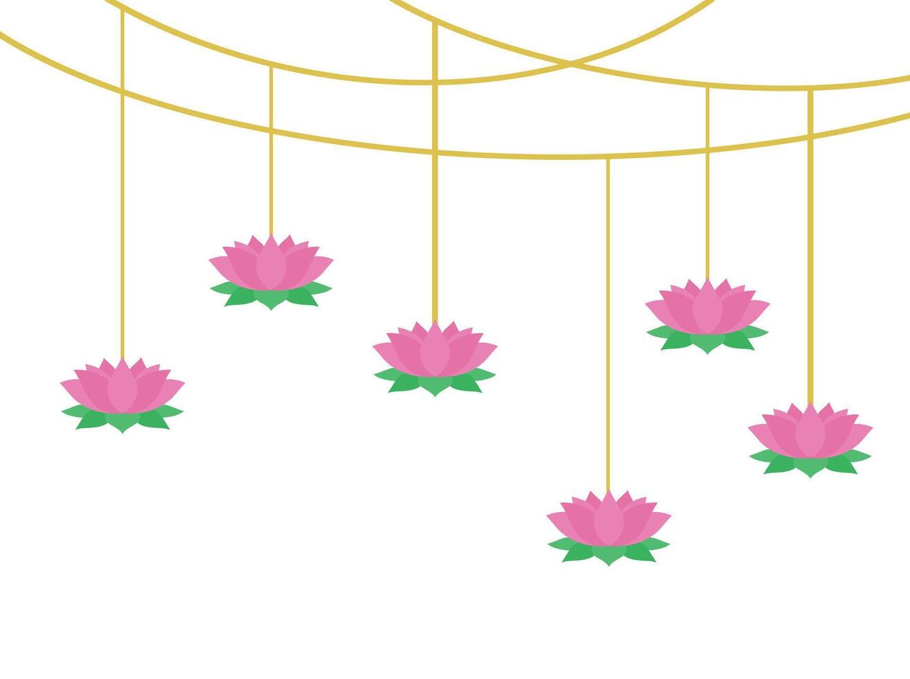 Vesak Day Lotus vector