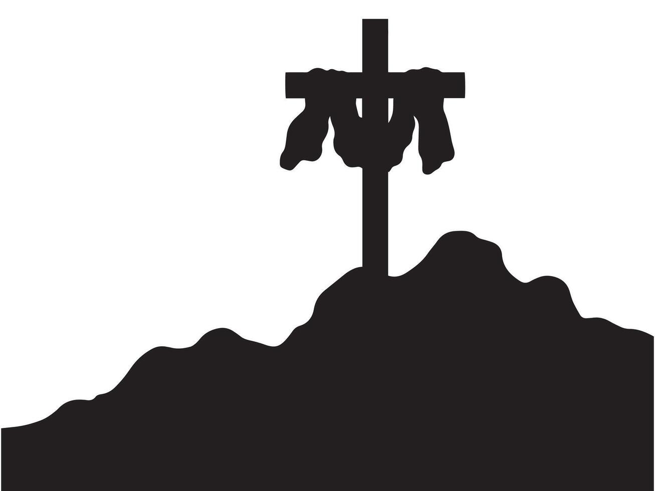 Jesus Christ on the Cross Background illustration vector