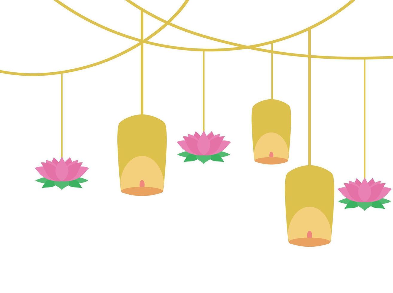 Vesak Day Background Illustration vector