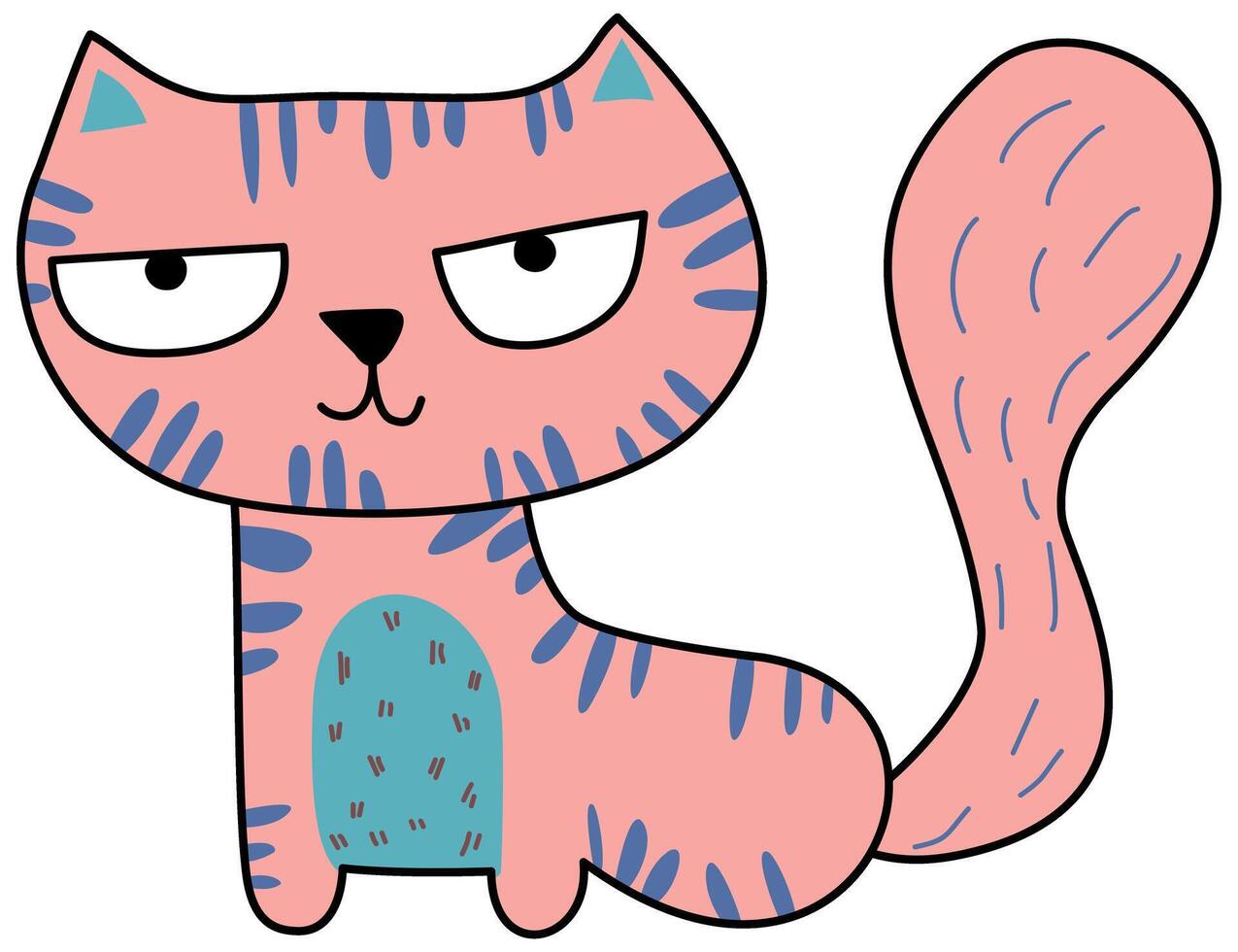 The mischievous cat and his mischievous gang vector