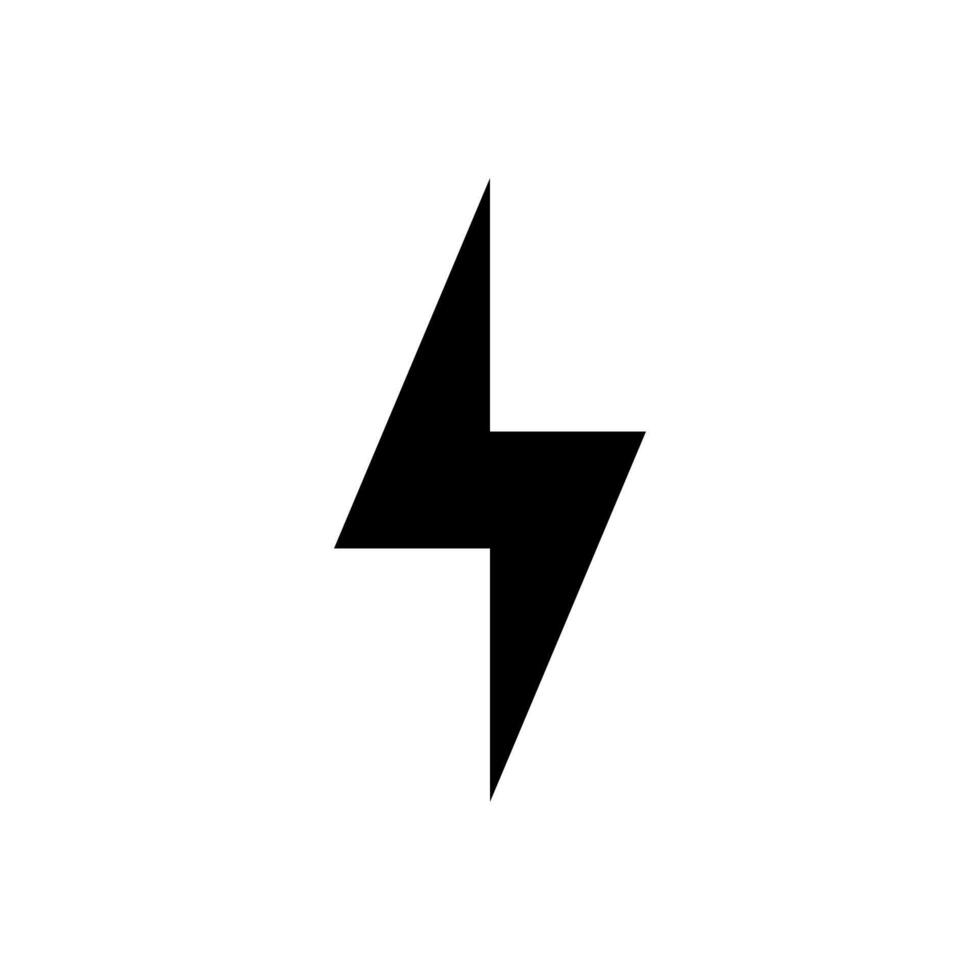 thunder icon design vector