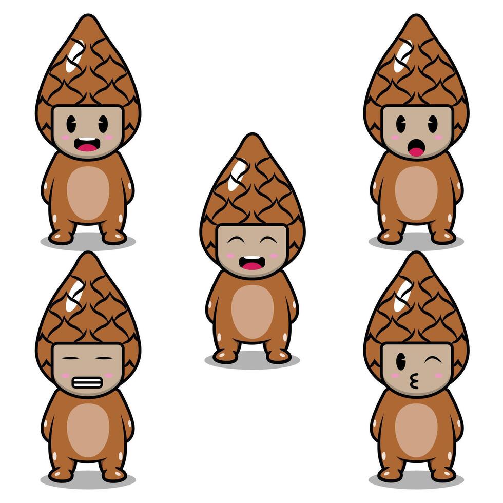 Snake Fruit Emoji vector