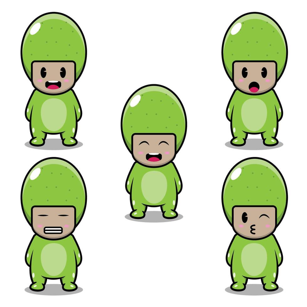 The Ambarella Fruit Emoji vector
