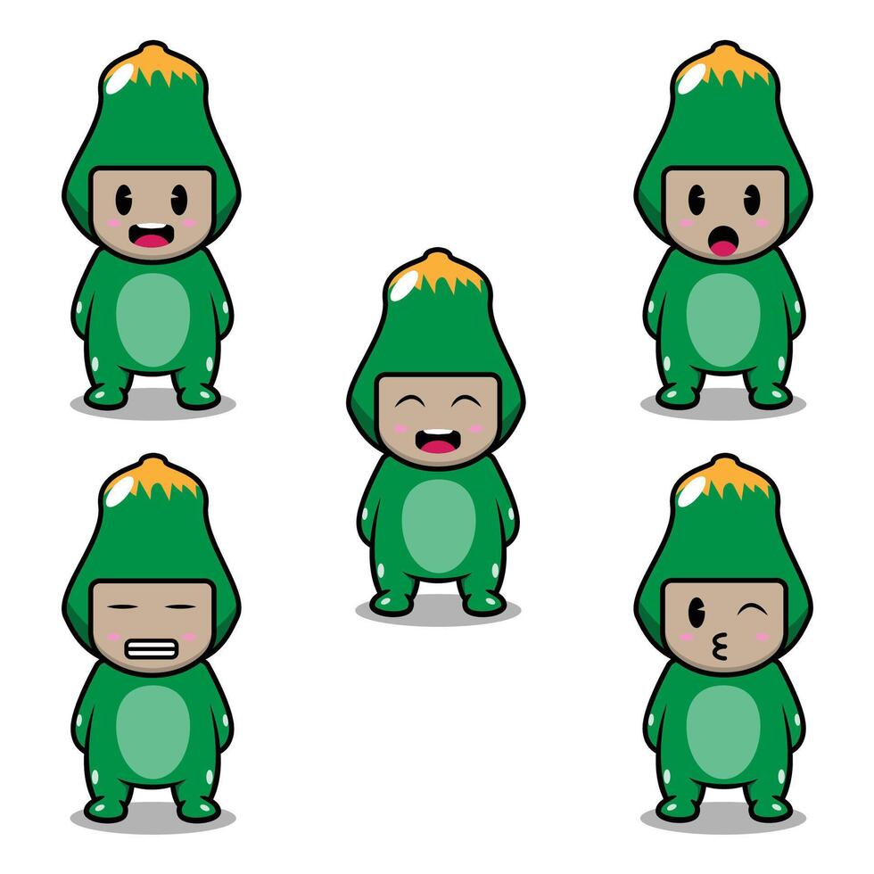 Papaya Fruit Emoji vector