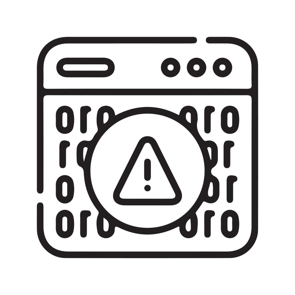 Cyber Crime icon vector