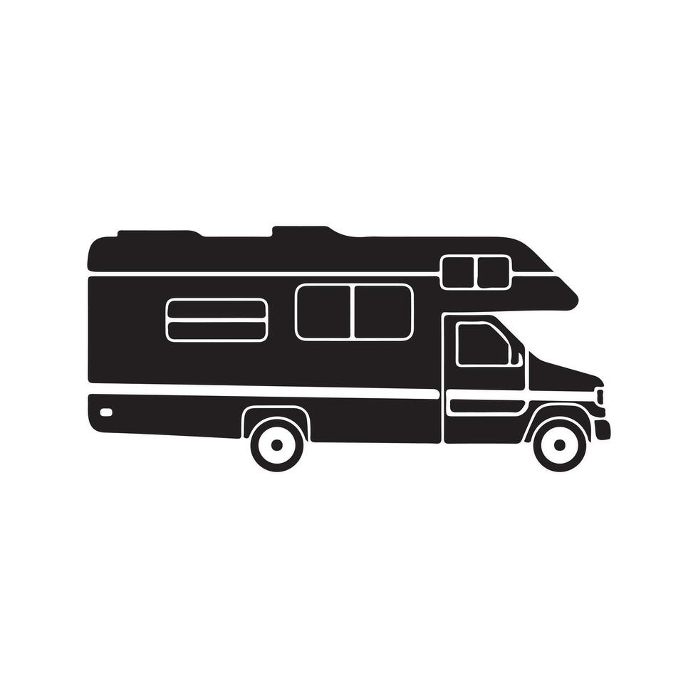 Camping Van icon vector