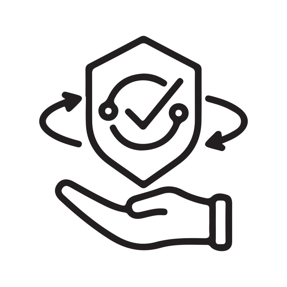 Consulting line icon vector