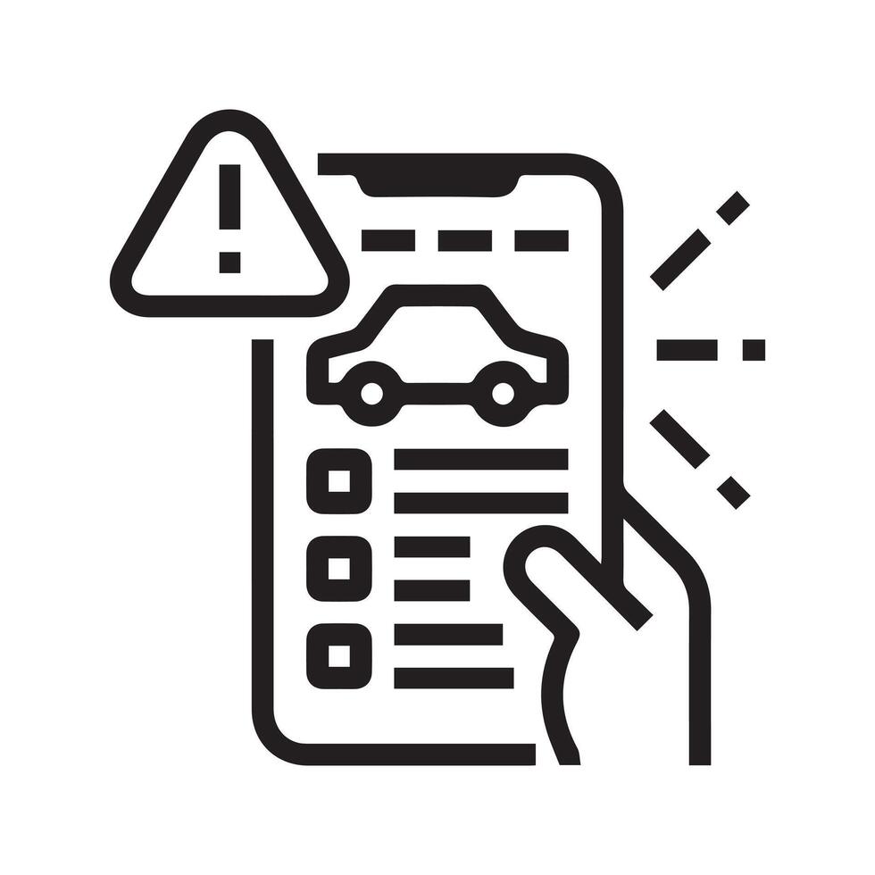 Car Accident Claim Form icon vector