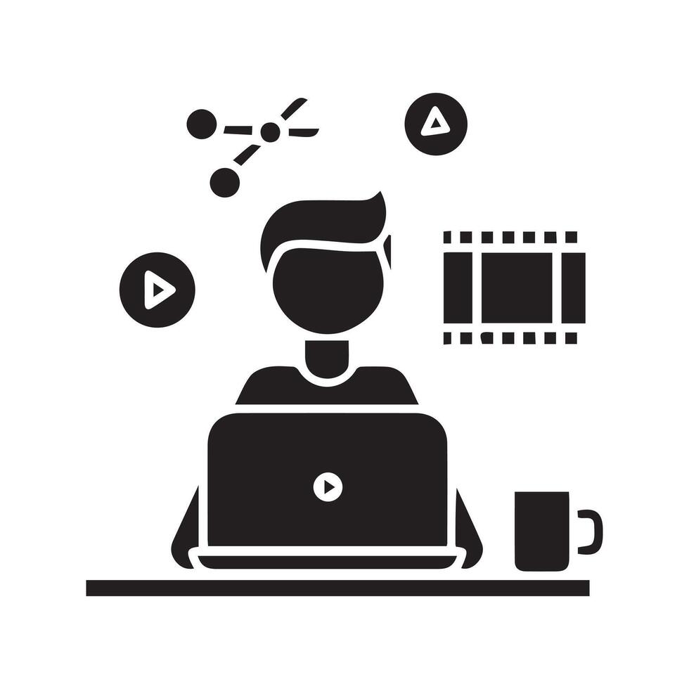 line editor icon vector