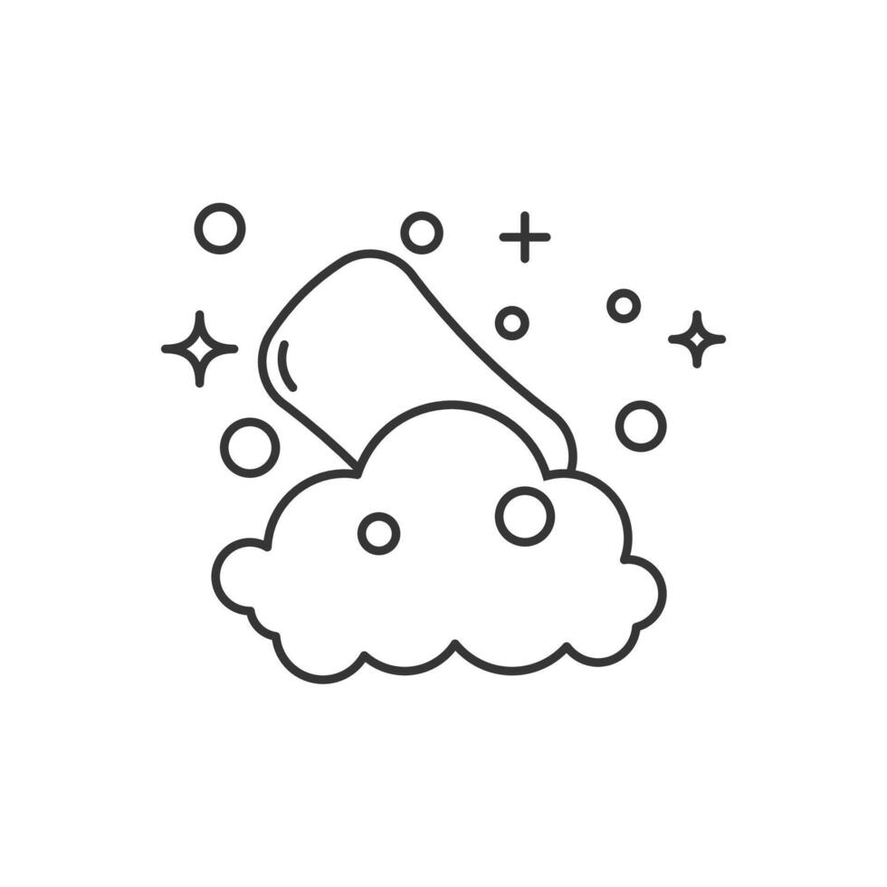 Soap icon outline style vector