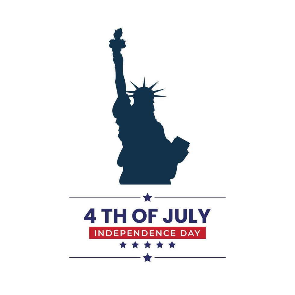 Fourth of July American Independence Day. Happy Independence Day Background vector
