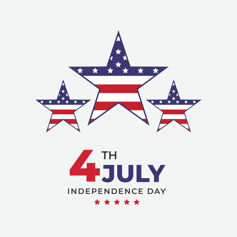 Fourth of July American Independence Day. Design vector