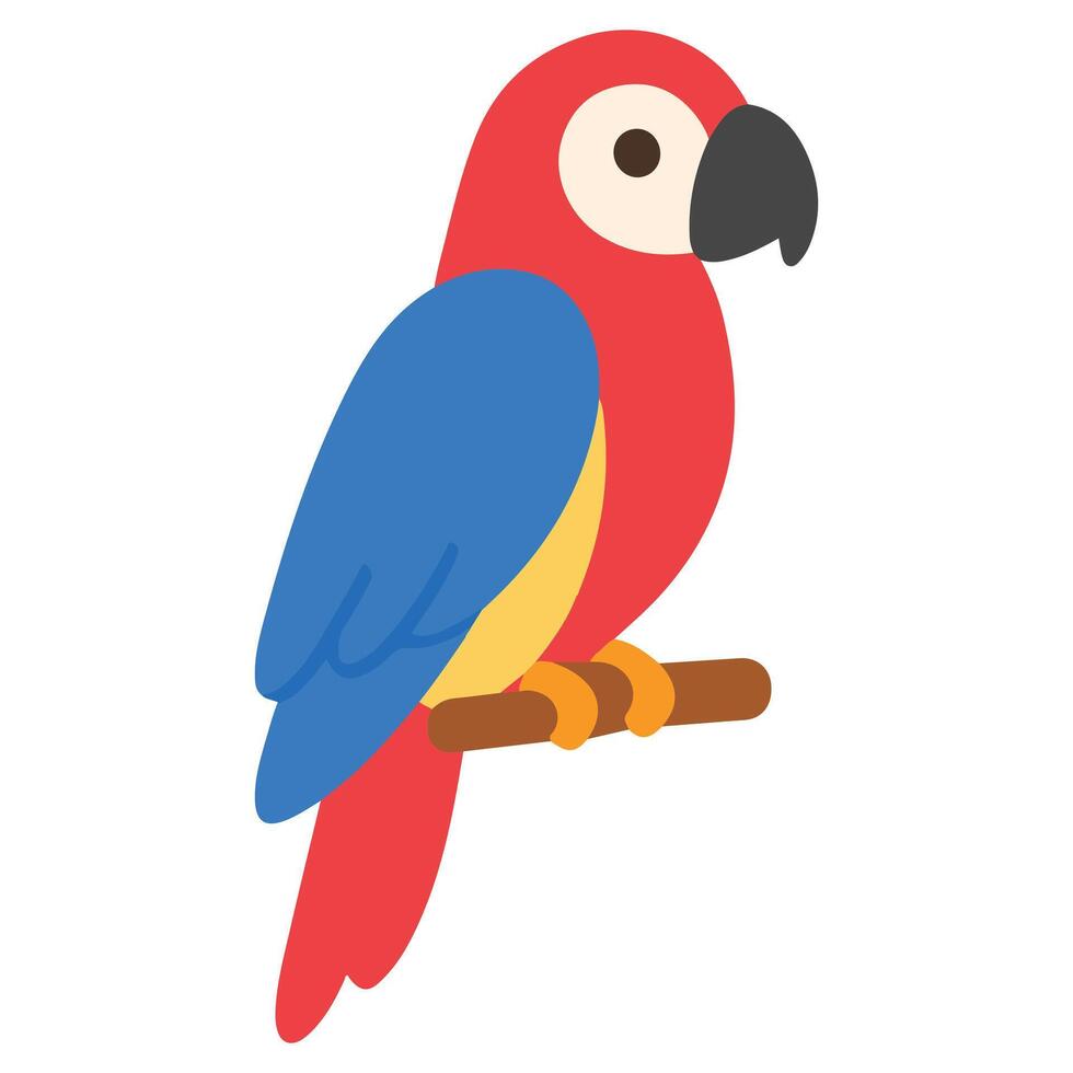 Zoo parrot illustration, Colorful parrot , Colorful Safari Animal Clipart, Animal design sublimation vector