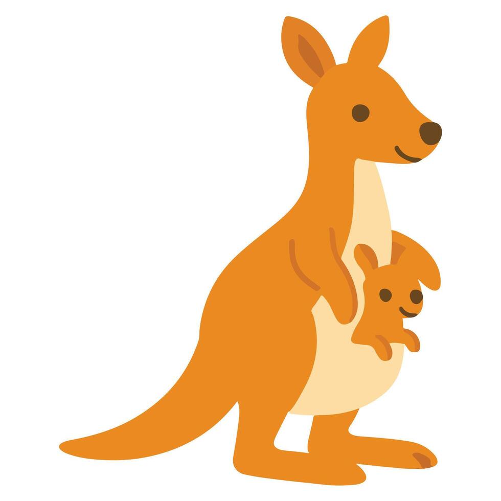 Zoo cangaroo illustration, Colorful cangaroo , Colorful Safari Animal Clipart, Animal design sublimation vector