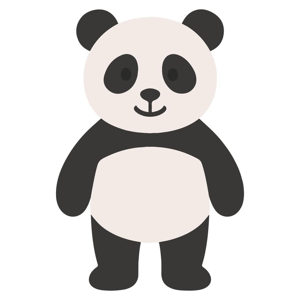 Zoo Giant panda illustration, Colorful Giant panda , Colorful Safari Animal Clipart, Animal design sublimation vector