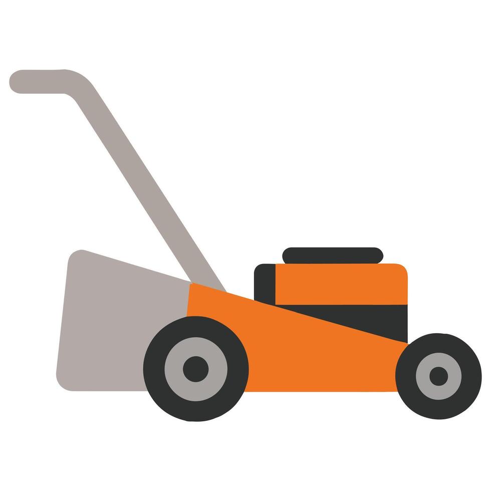 lawn mower illustration, Colorful Garden lawn mower , Colorful Gardening Clipart, Gardener design sublimation vector