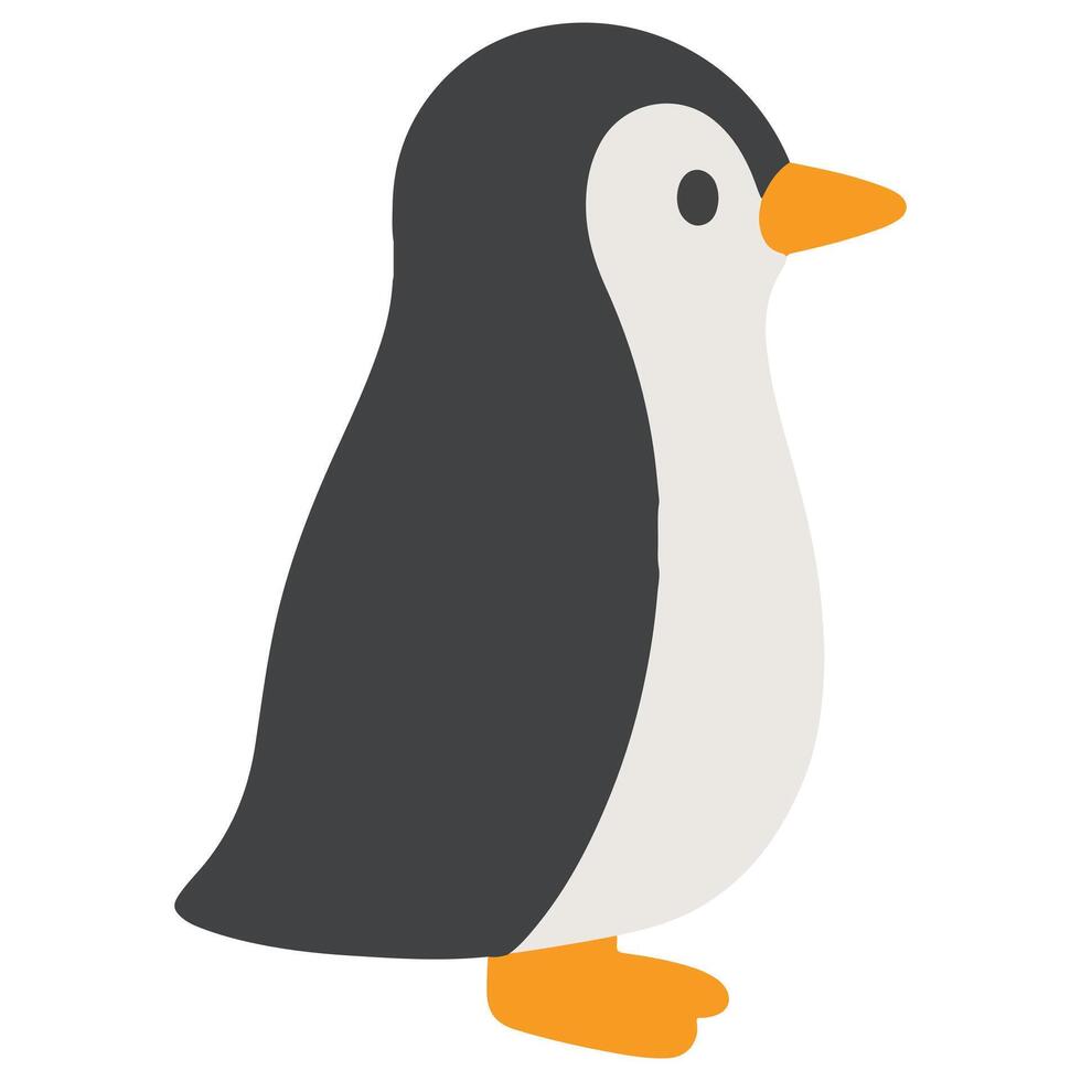 Zoo Penguin illustration, Colorful Penguin , Colorful Safari Animal Clipart, Animal design sublimation vector