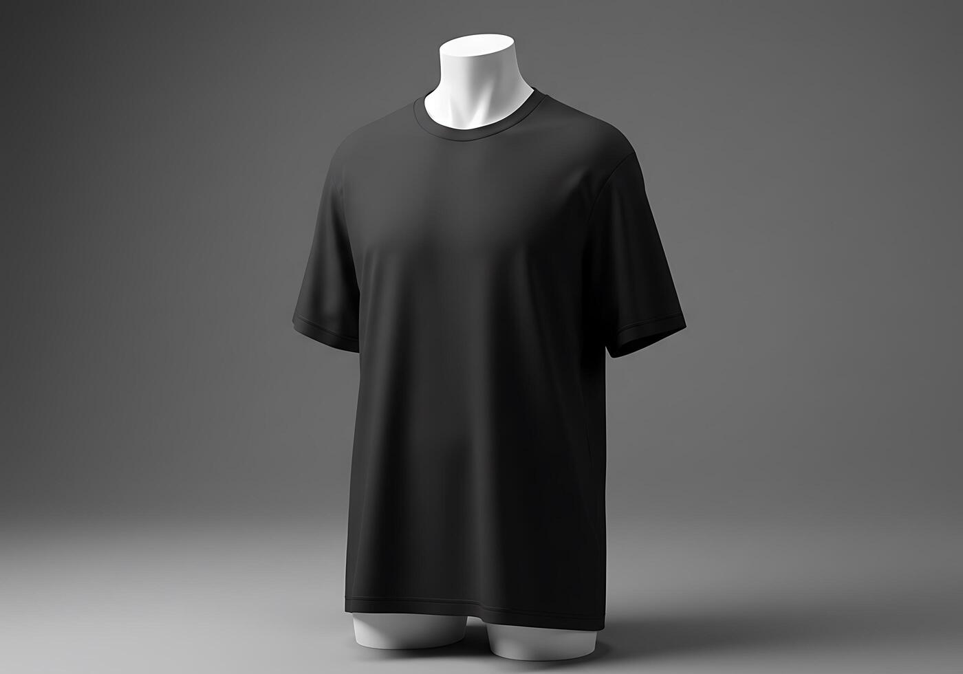 Black t - shirt on mannequin photo