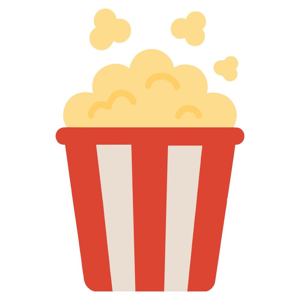 Colorful Popcorn Bucket illustration, Family Fun Digital Files, colorful Popcorn Bucket clipart design, Family Fun day design sublimation vector