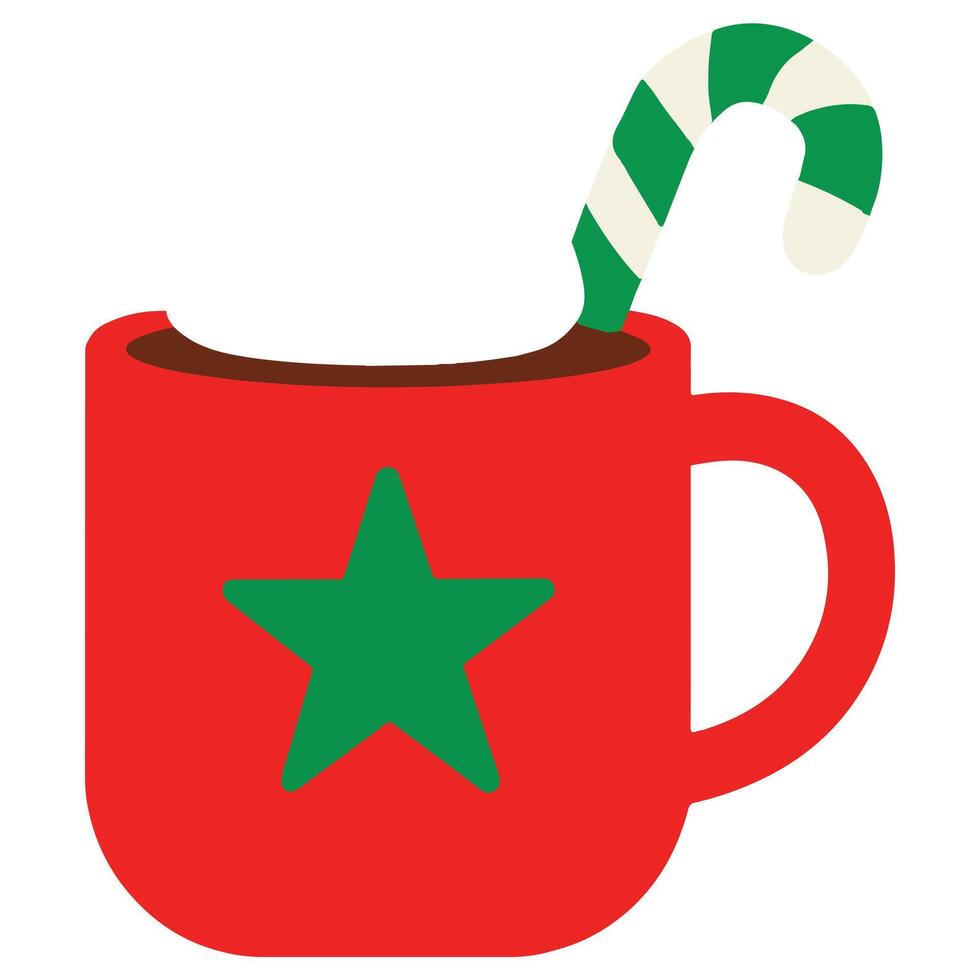 Christmas Mug illustration, Merry Christmas clipart, Christmas Fiesta Digital Design sublimation vector
