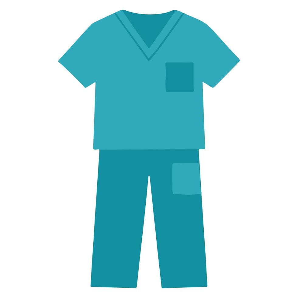 Scrubs medical equipment, Healthcare tools illustration, hospital design sublimation vector