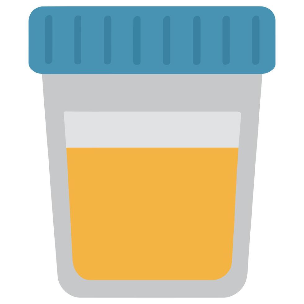 Urine Sample medical equipment, Healthcare tools illustration, hospital design sublimation vector