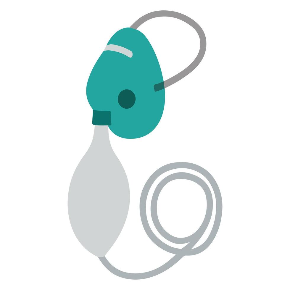 Oxygen Mask medical equipment, Healthcare tools illustration, hospital design sublimation vector