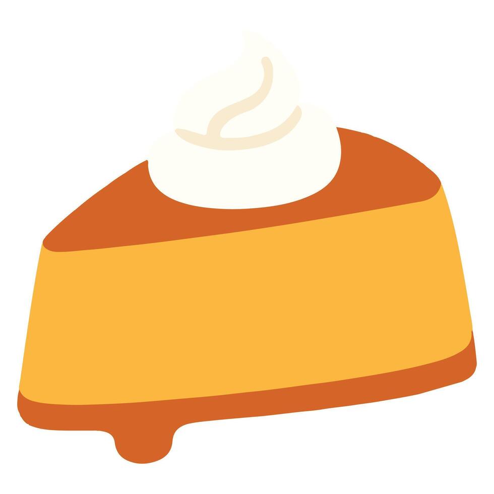 Christmas Flan Slice Whip illustration, Merry Christmas clipart, Christmas Fiesta Digital Design sublimation vector