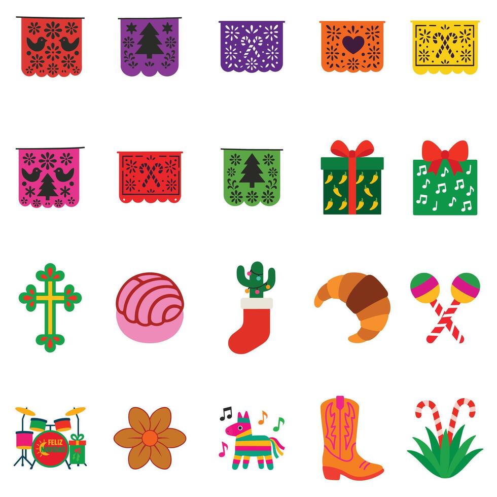 bundle of Christmas illustration, Merry Christmas clipart,Christmas Fiesta Digital Design sublimation vector