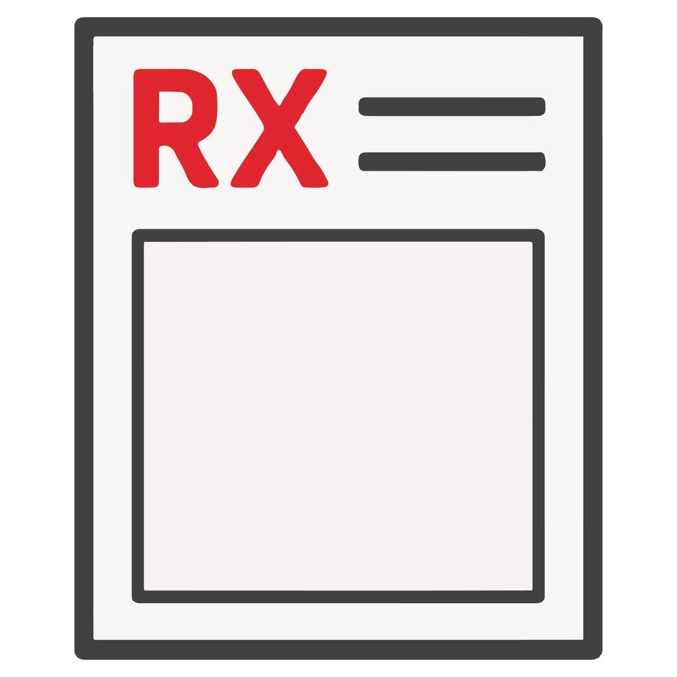 Prescription Pad medical equipment, Healthcare tools illustration, hospital design sublimation vector