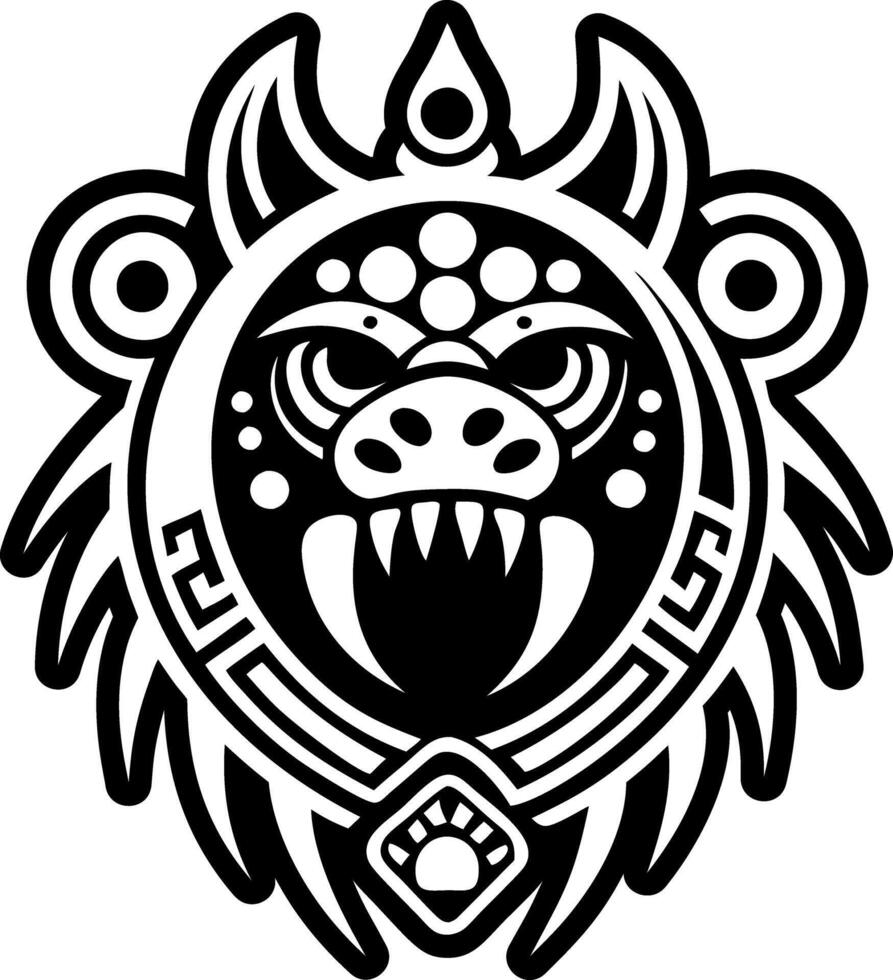 Animal spirit icon in solid style vector