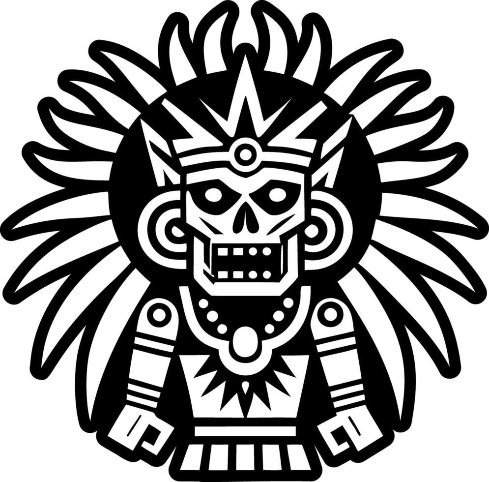 War god icon in solid style vector