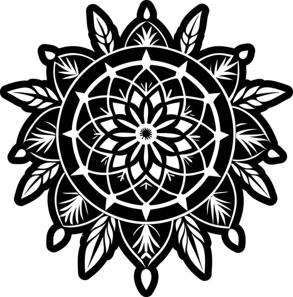 A glyph style icon of dreamcatcher spiritual symbol vector