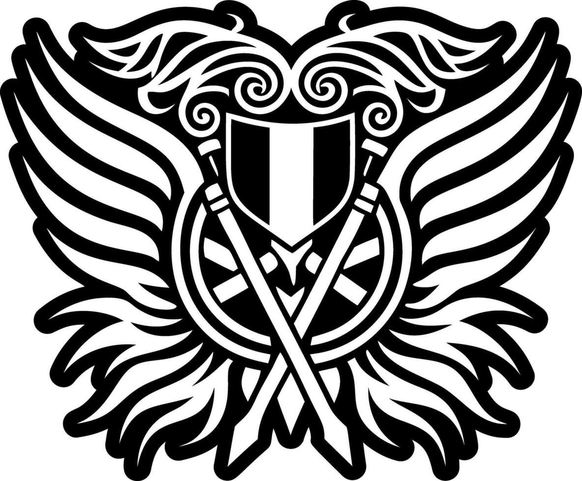 A solid style icon showing battle flag vector