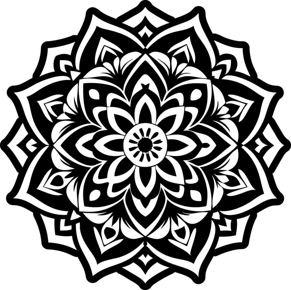 Solid icon depicting divine symmetry sacred form vector