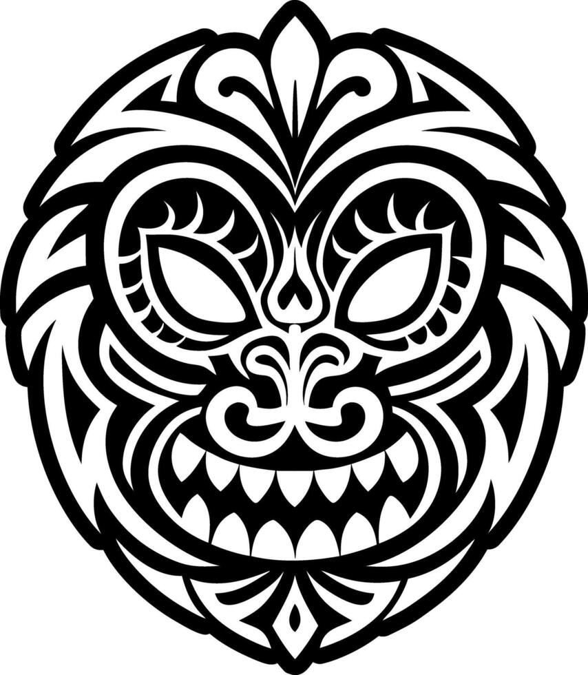 Aumakua mask icon in glyph style vector