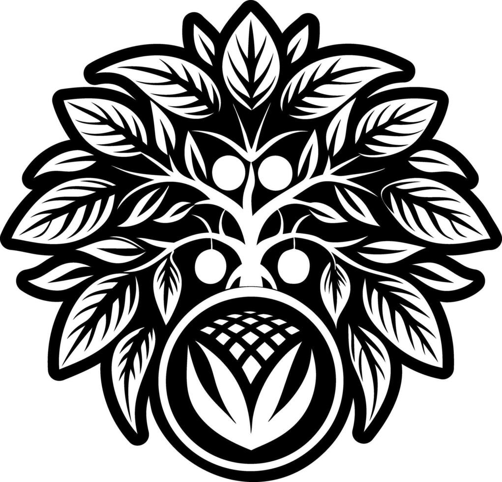 Kuki nut icon in solid style vector