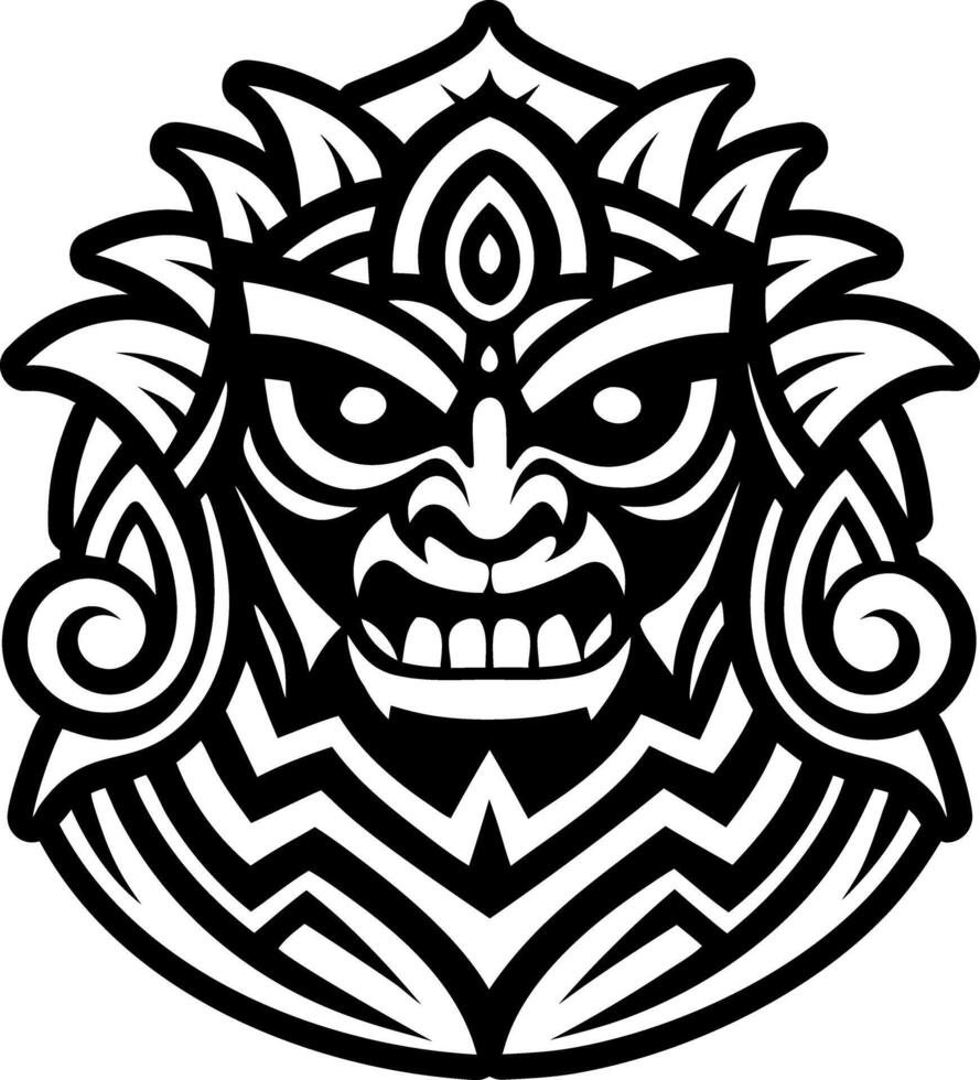 Lono god icon in solid style vector