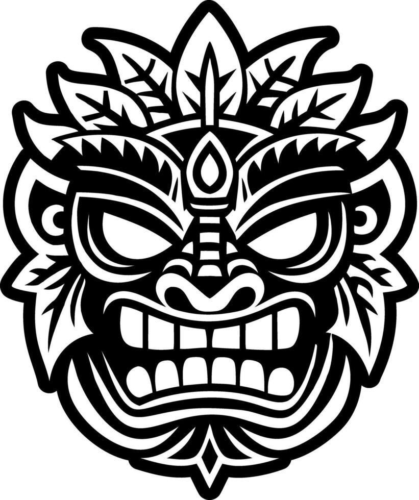 God mask icon in solid style vector