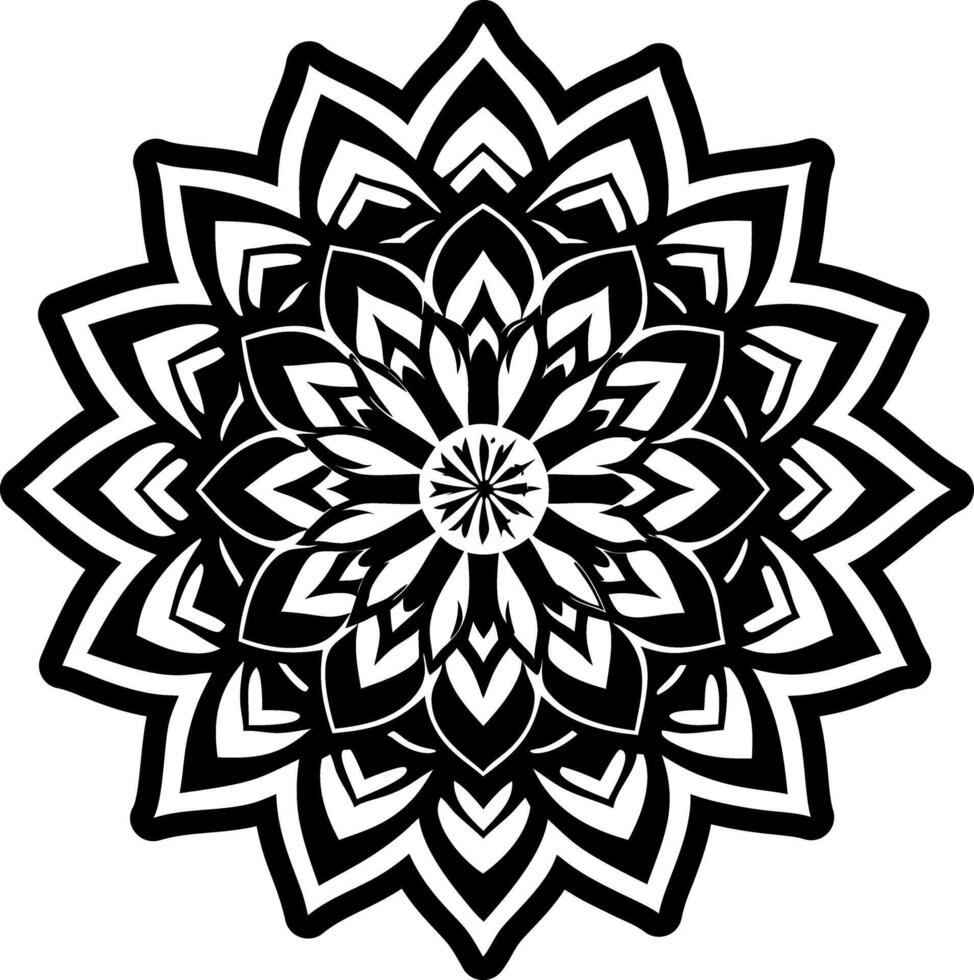 A solid icon showing chakra alignment energy balance vector