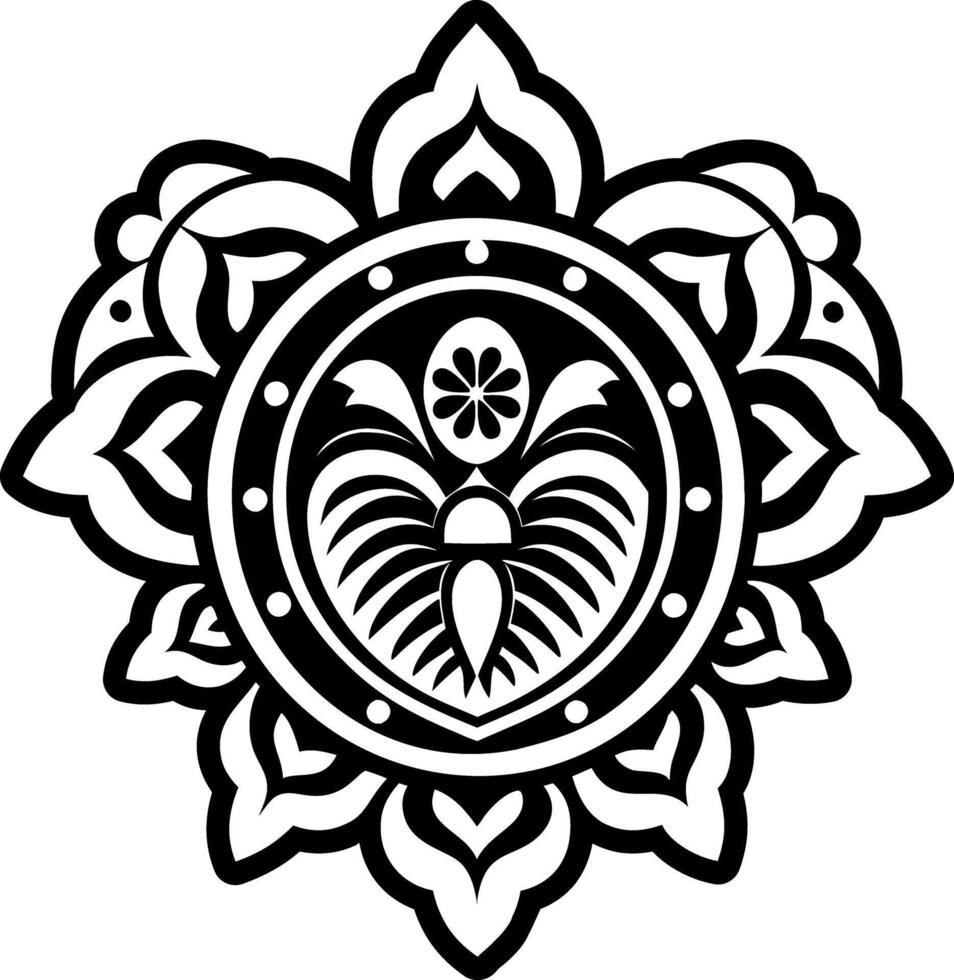 Hawaii artwork icon in solid style vector