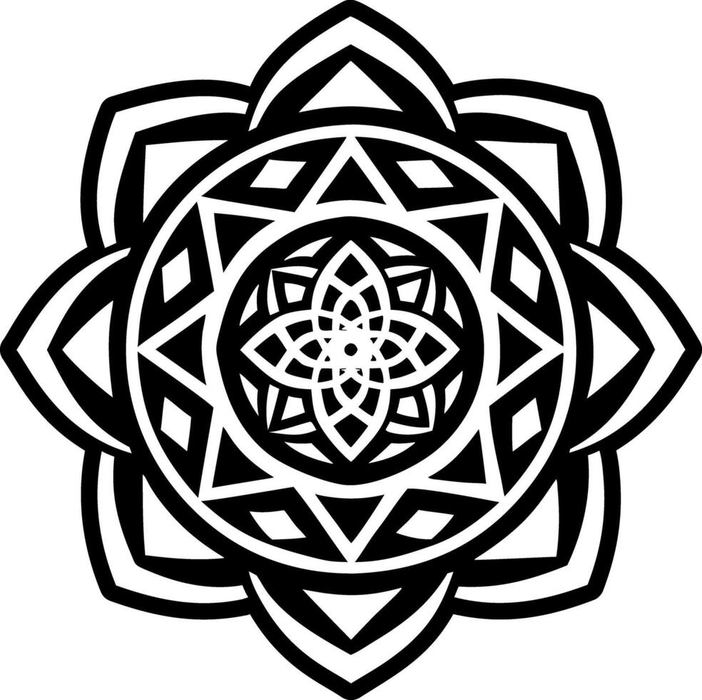 A filled style icon showing sacred chakra aura vector