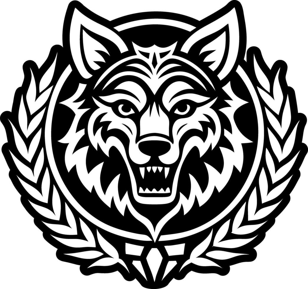 A filled style icon showing romulus remus tattoo vector