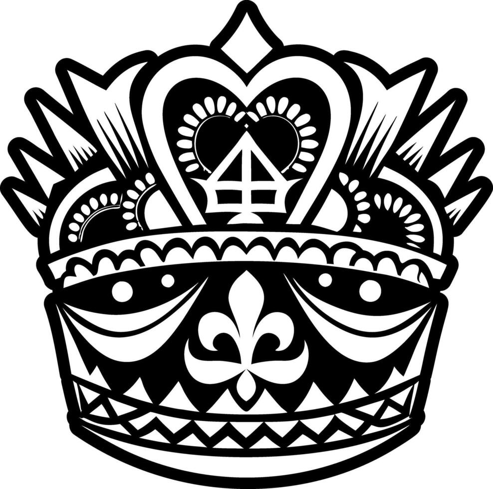 A glyph style icon of monarchy vector