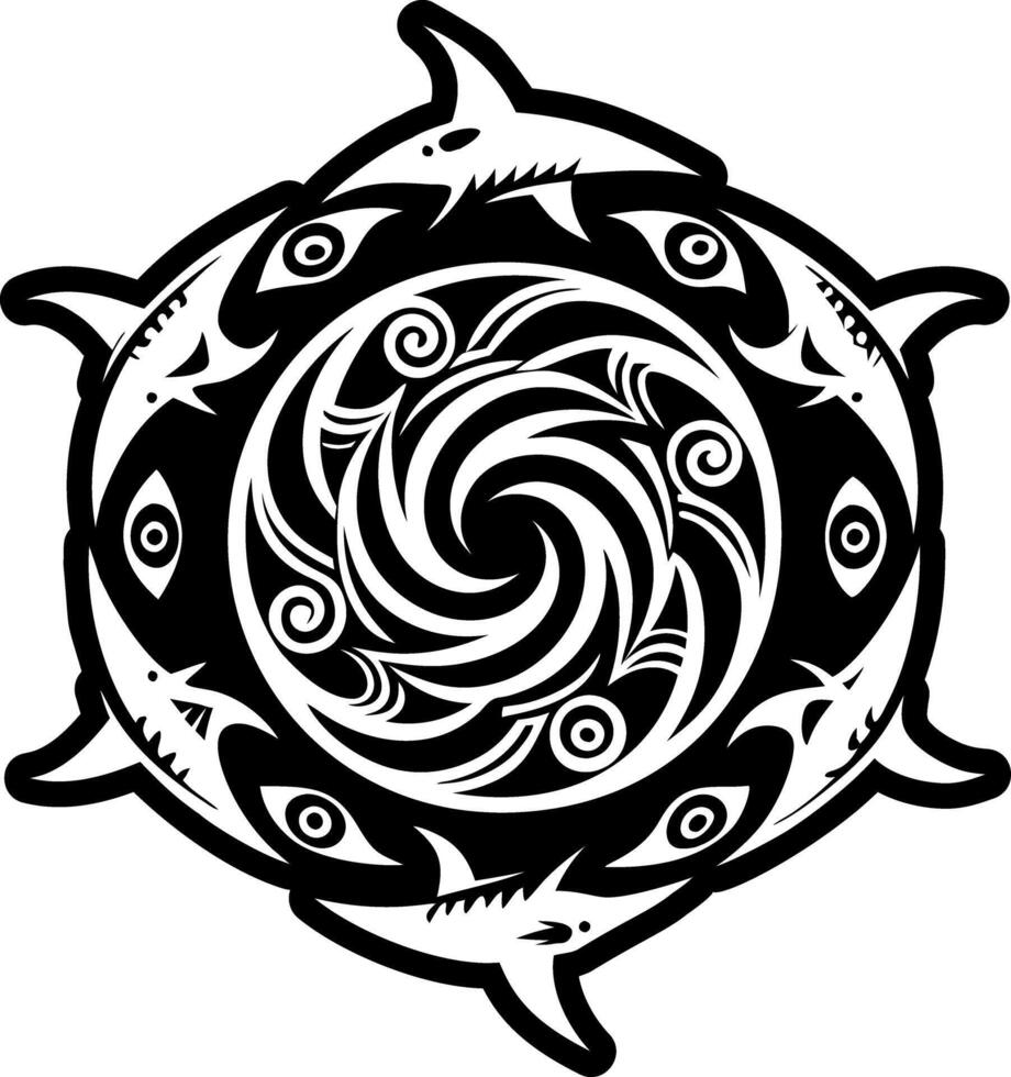 Spiral symbol icon of filled icon vector
