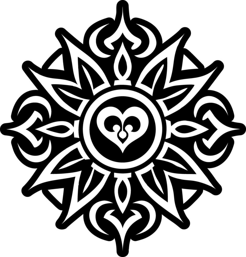 A solid style icon depicting kindness symbol vector