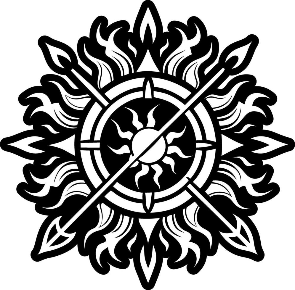 A glyph style icon of fire fun vector