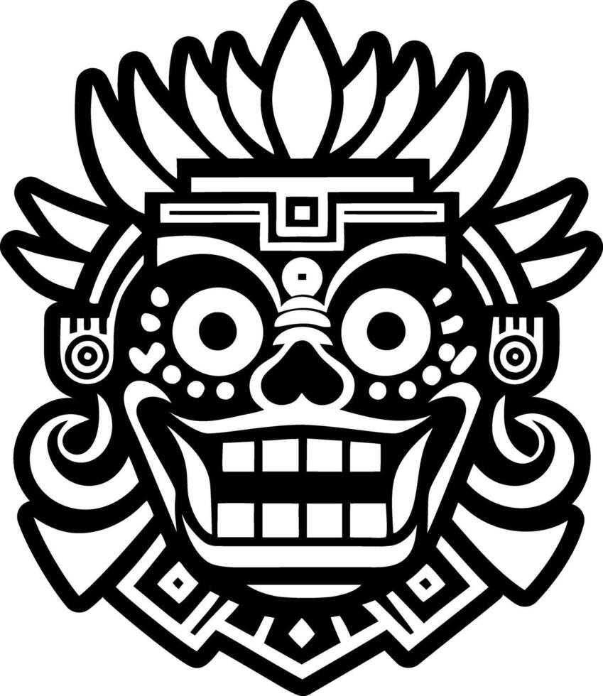 Native mask icon in filled style vector